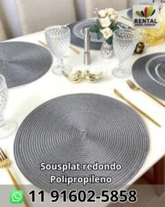 Aluguel de sousplat