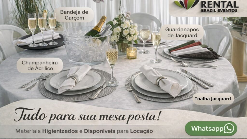 Aluguel de pratos e talheres