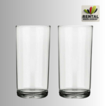 Aluguel de copo long drink de vidro para eventos, copos transparentes higienizados para festas, casamentos e eventos corporativos