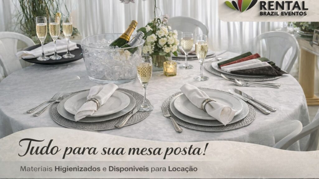 Aluguel de materiais para festas e eventos