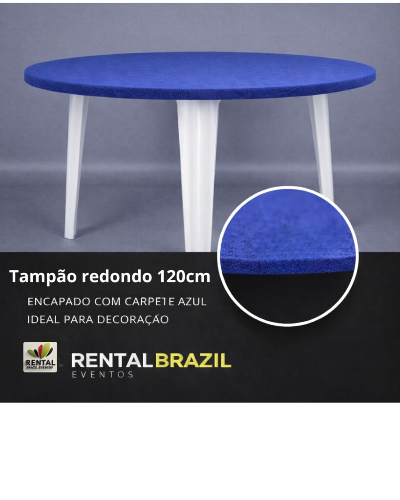 Tampão redondo de madeira para eventos