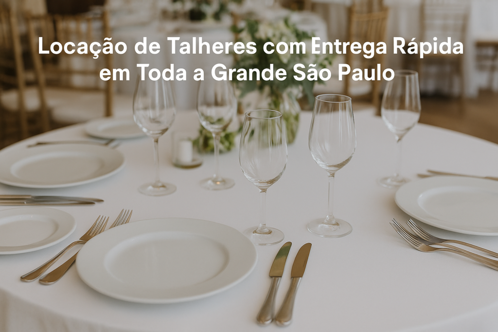 Empresa de locação de materiais para festas em São Paulo