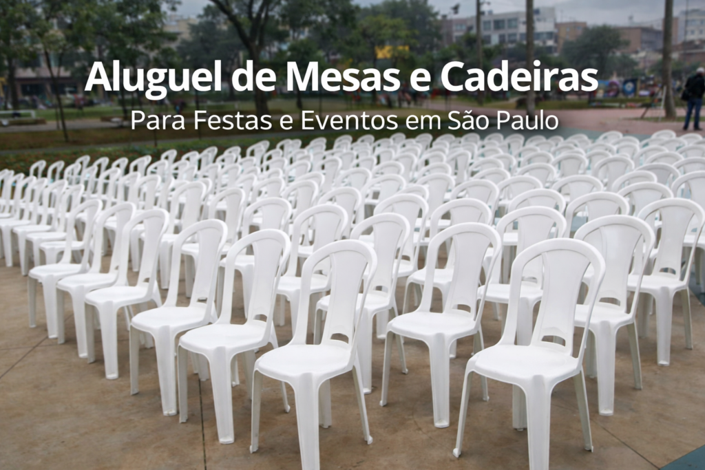 aluguel de mesas e cadeiras em Santo Amaro Zona Sul