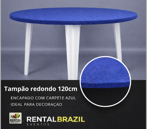 Aluguel de tampão redondo para festas