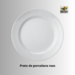 Aluguel de pratos rasoas de porcelana