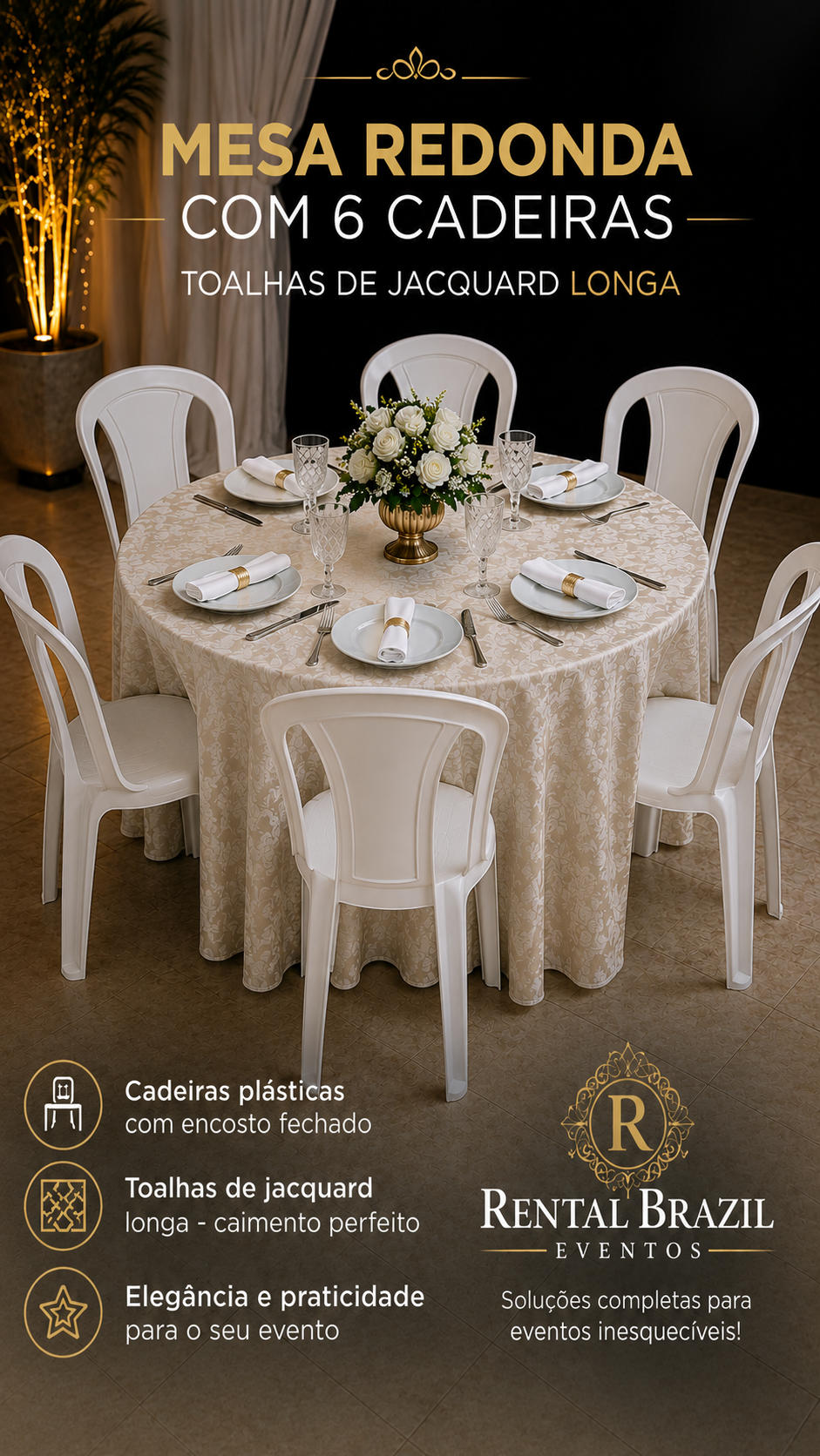 Prato para aluguel de eventos